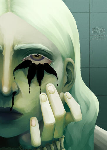 "There's something in my eye..." (1/2) Illustration by Moon Hunter