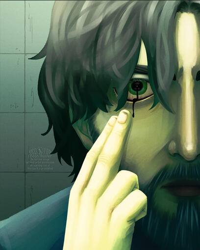 "There's something in my eye..." (2/2) Illustration by Moon Hunter