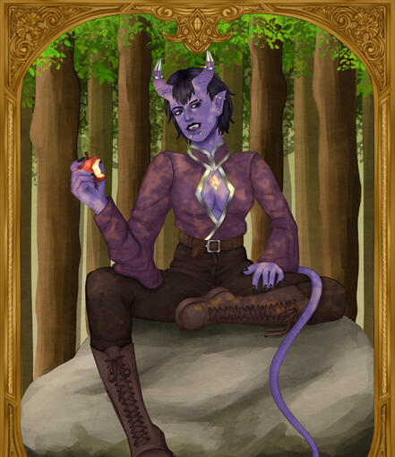 Framed Painting of Moon Hunters DnD OC Ruya Framed Painting of Moon Hunters DnD OC Ruya